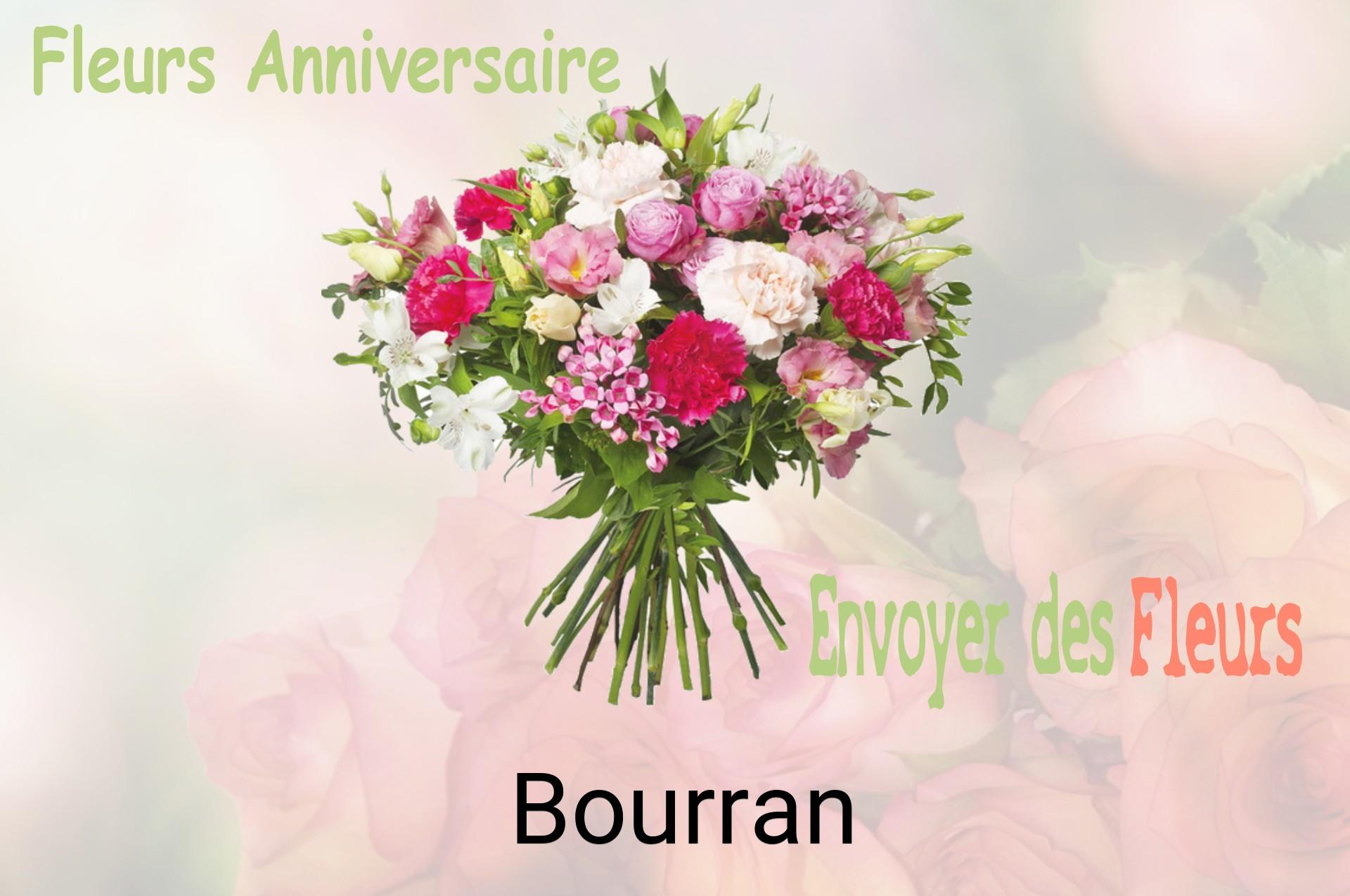 Bouquet de fleurs d’anniversaire livré à Bourran